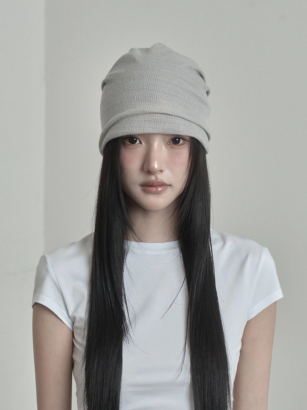 이네기 [8th Reorder] Metal Sheer Beanie (sand beige) 상품 이미지 2