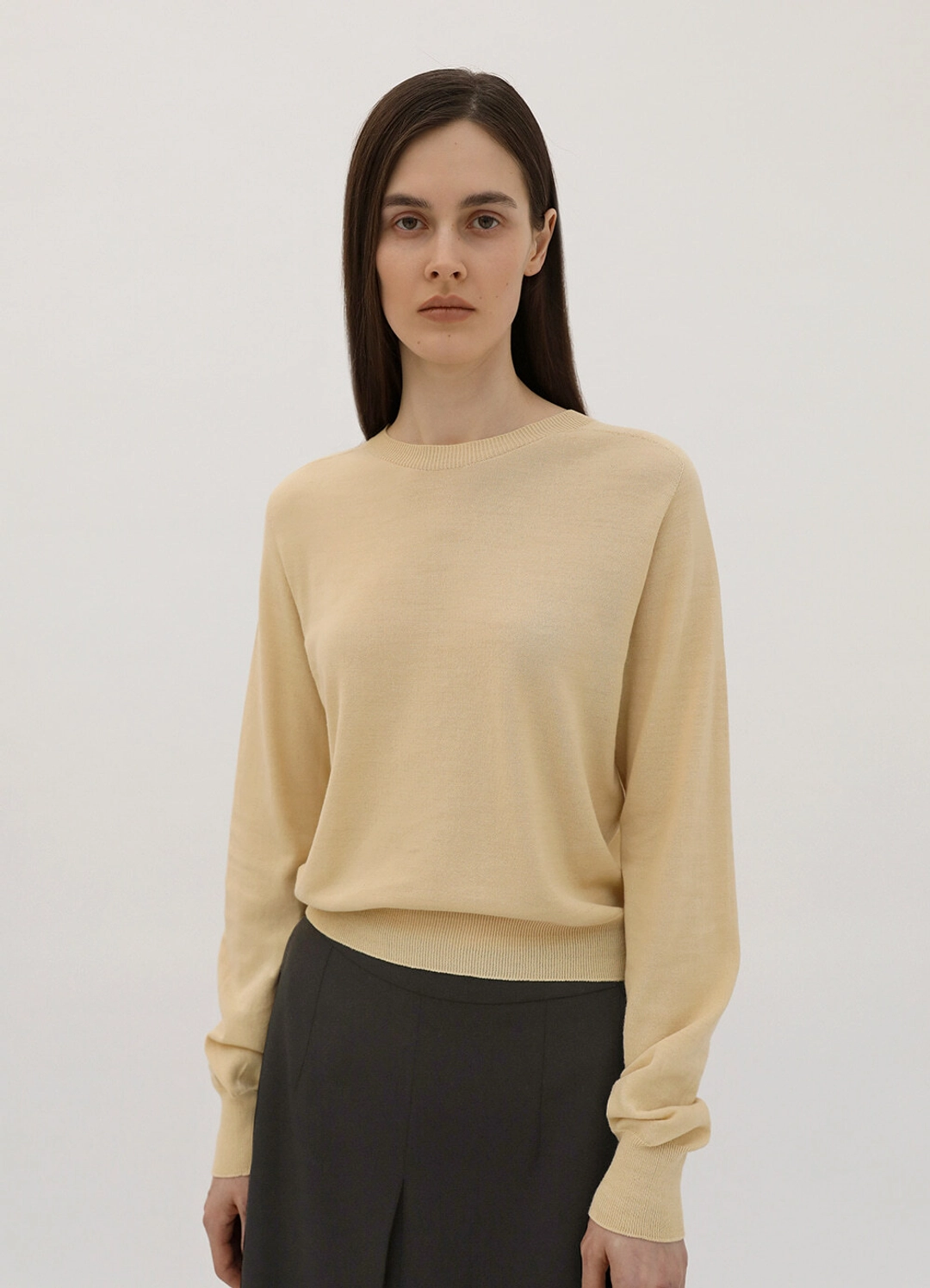 르바 Wholegarment Classic Knit - Butter 상품 이미지 2