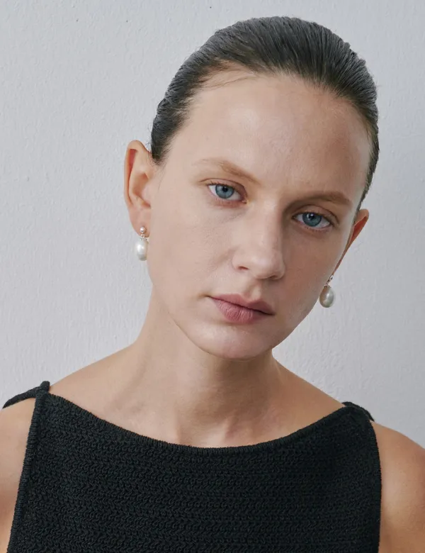 Olive Pearl Earrings