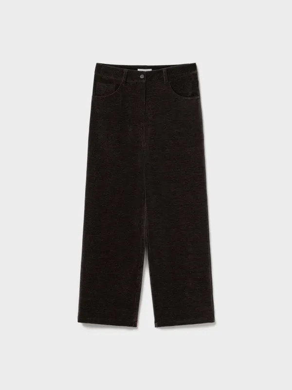 Stretch Corduroy Soft-Fit Pants_Brown
