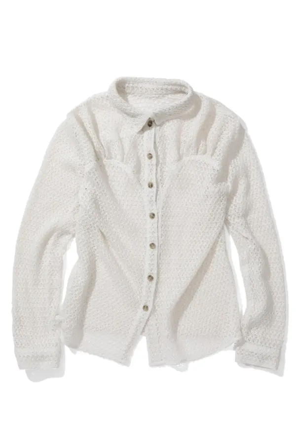 Knit Ruched Shirt, Breeze