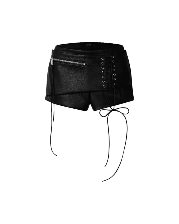 Parel leather shorts