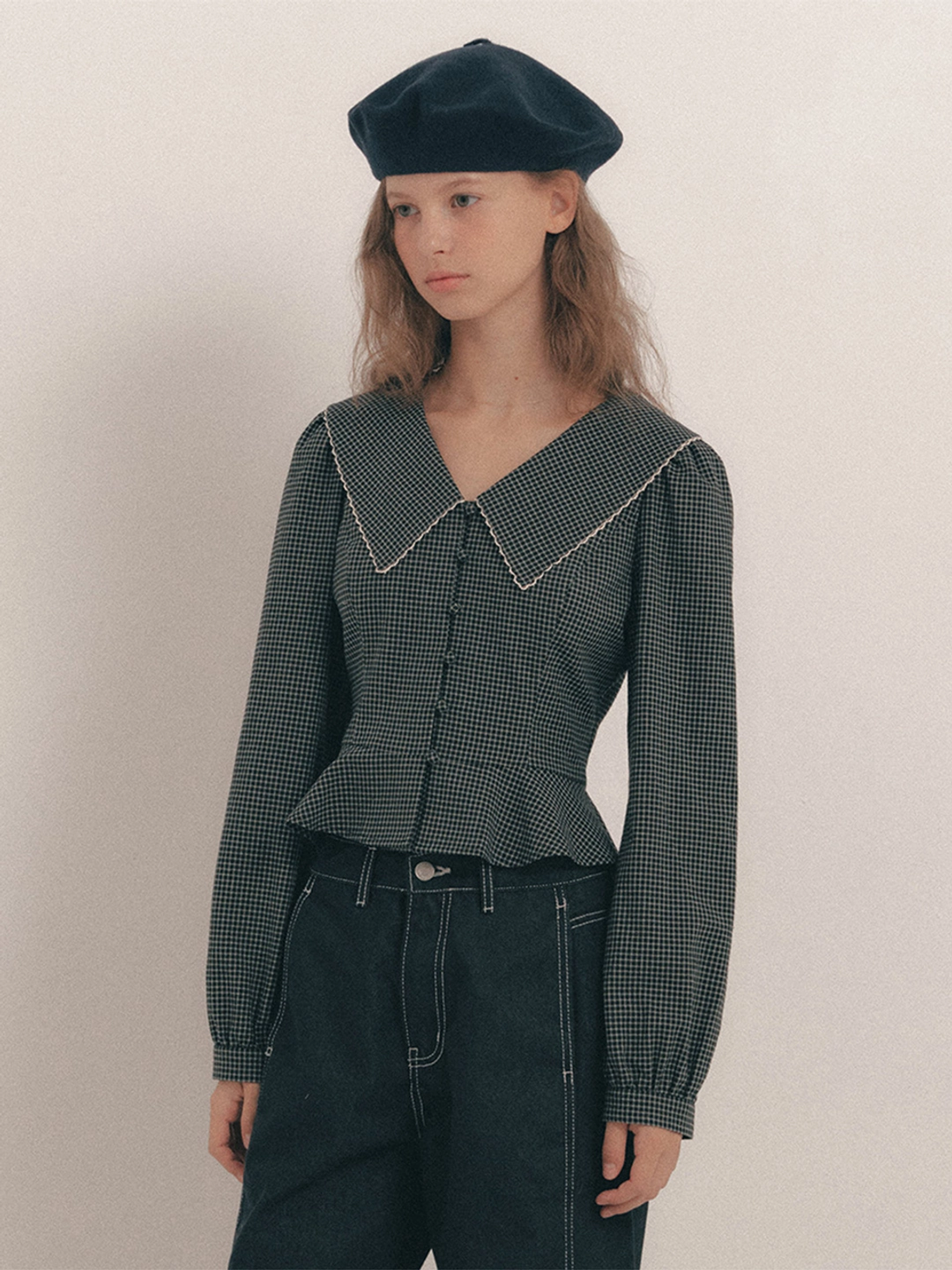 플로움 Hazel Check Blouse 상품 이미지 2