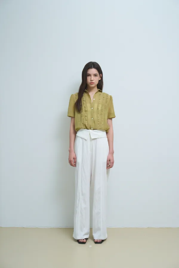 [11st Restock] breeze fill blouse_olive