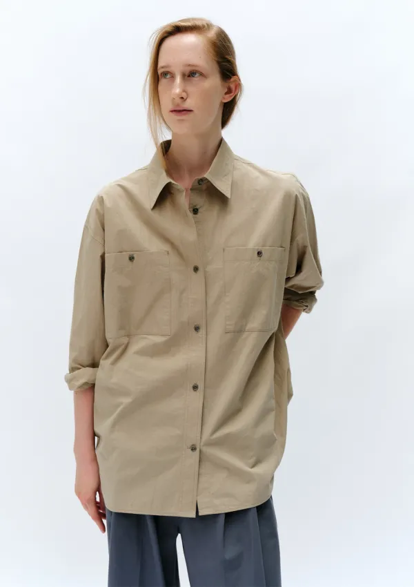Camus Pocket Shirt in Beige
