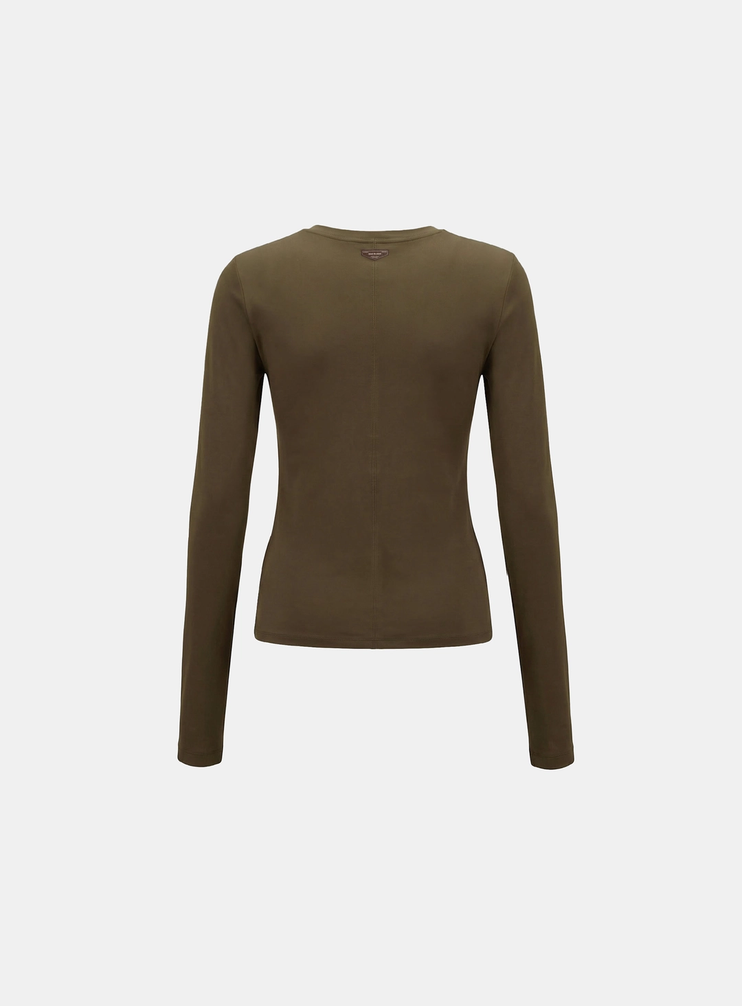 배드블러드 [w-tee26-033] Sleek Cotton Long Sleeve T-Shirt - Khaki Brown 상품 이미지 2