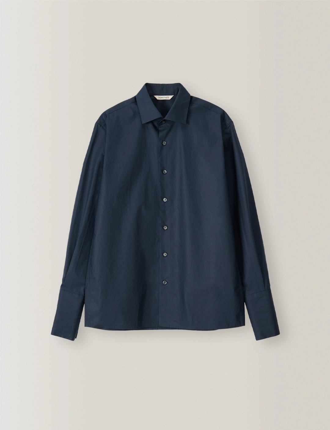 노미나떼 Mila Forme Wide Collar Shirt (Navy) 상품 이미지 2