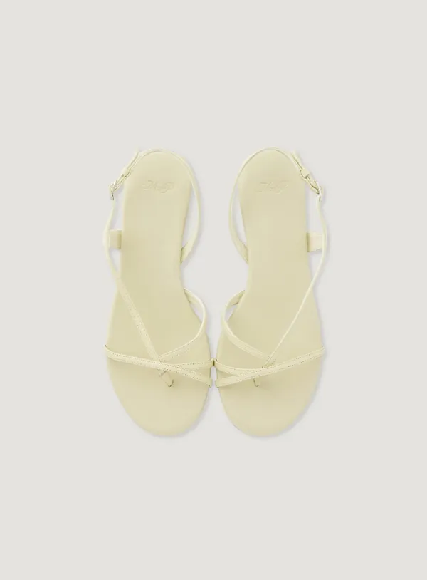 POIN STRAP SANDLE_CREAM EGG