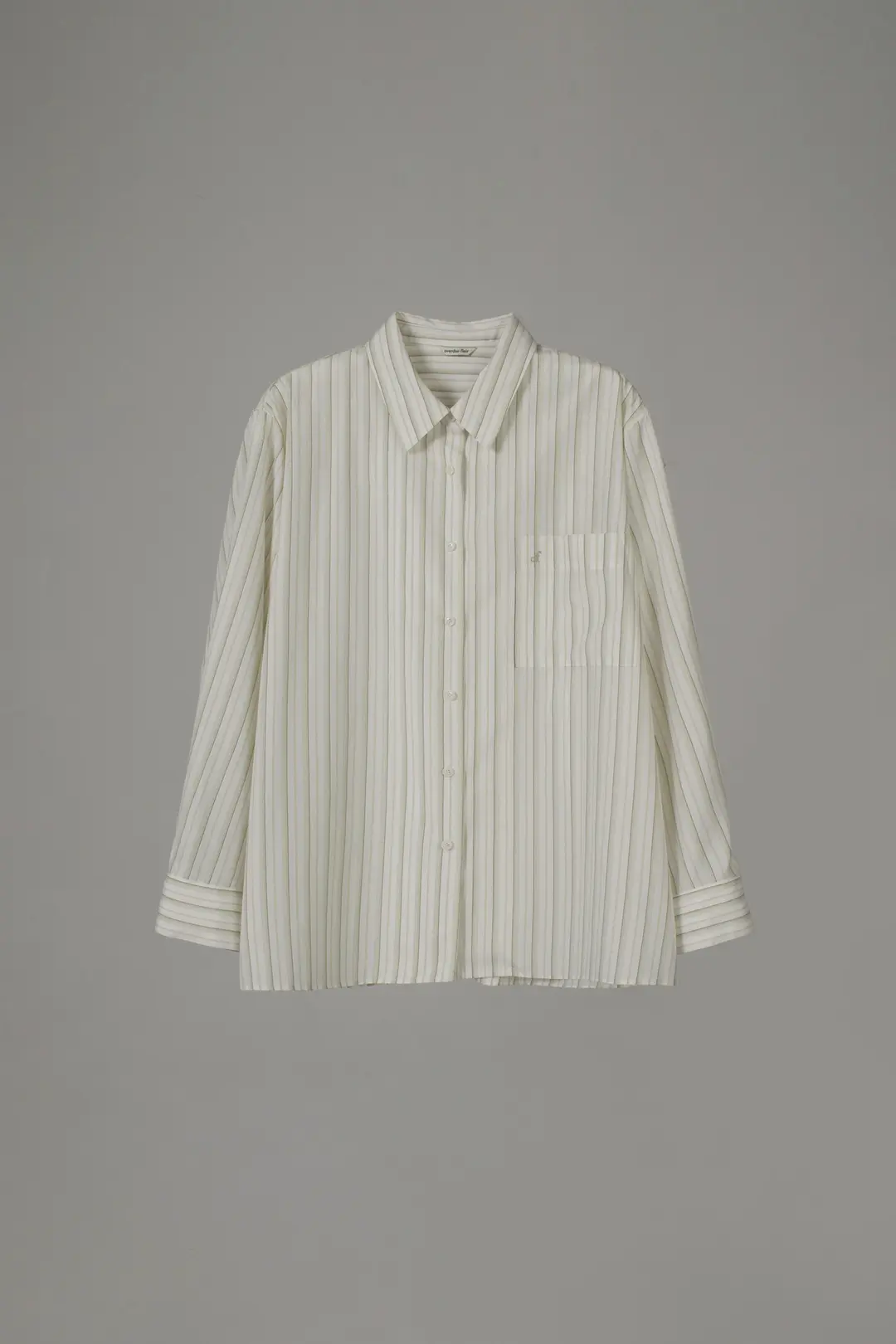 오버듀플레어 COTTON OVERSIZED SHIRTS_IVORY STRIPE 상품 이미지 3