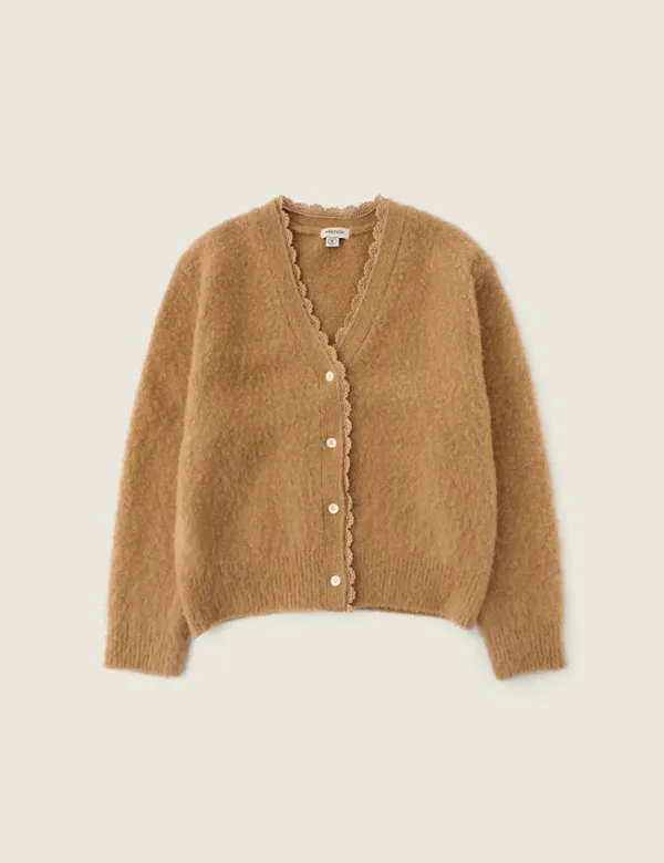 Sophie Wool Cardigan (Camel)