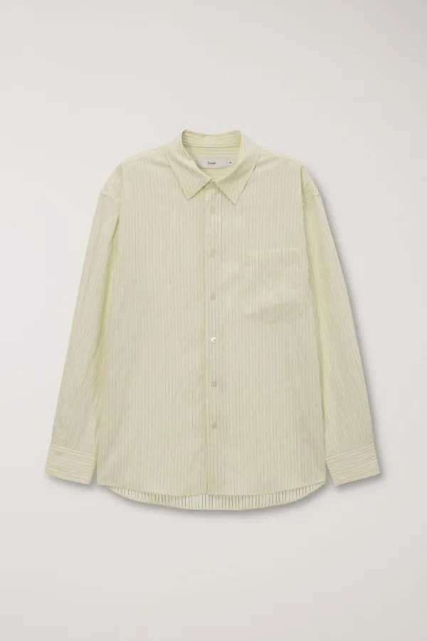 UNISEX CLASSIC OVERSHIRT LEMON STRIPE_UDSH5B123Y1