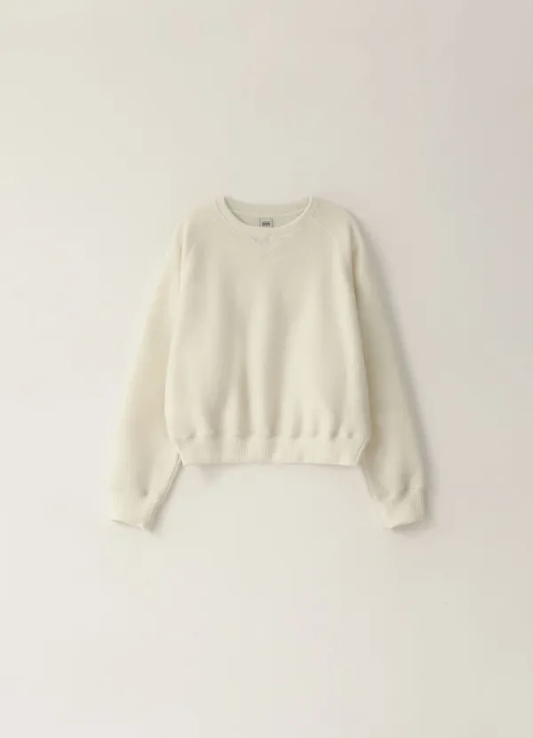 [Limited]  2ND / Wool Raglan Sweatshirt - Ivory