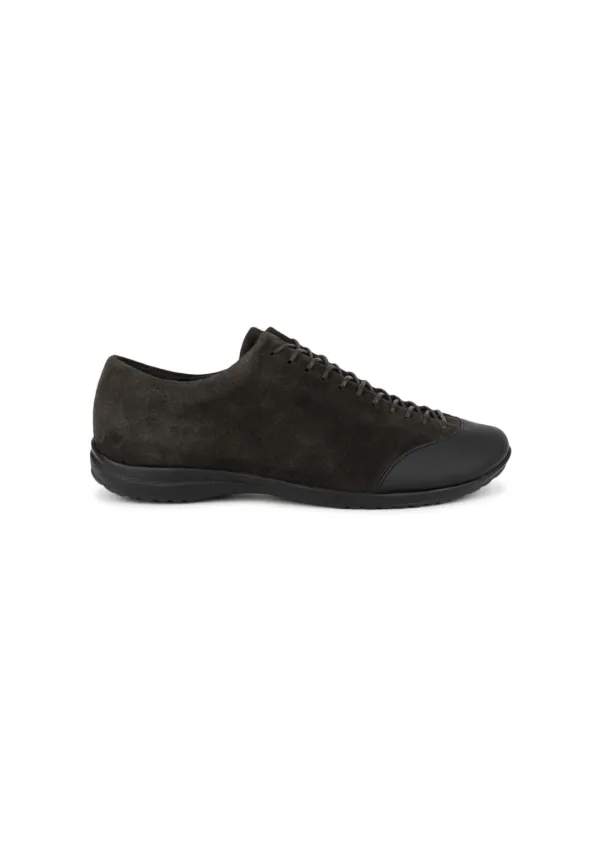 vibram lace-up sneakers, dark brown