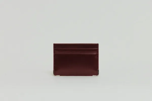 PORTE CARTES ANGLES BURGUNDY