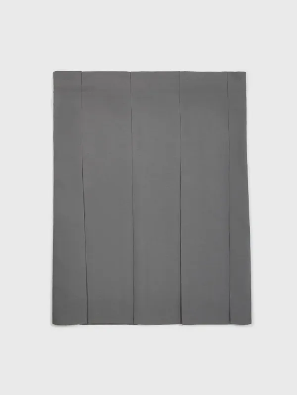 Wide pleated skirt (cool grey)