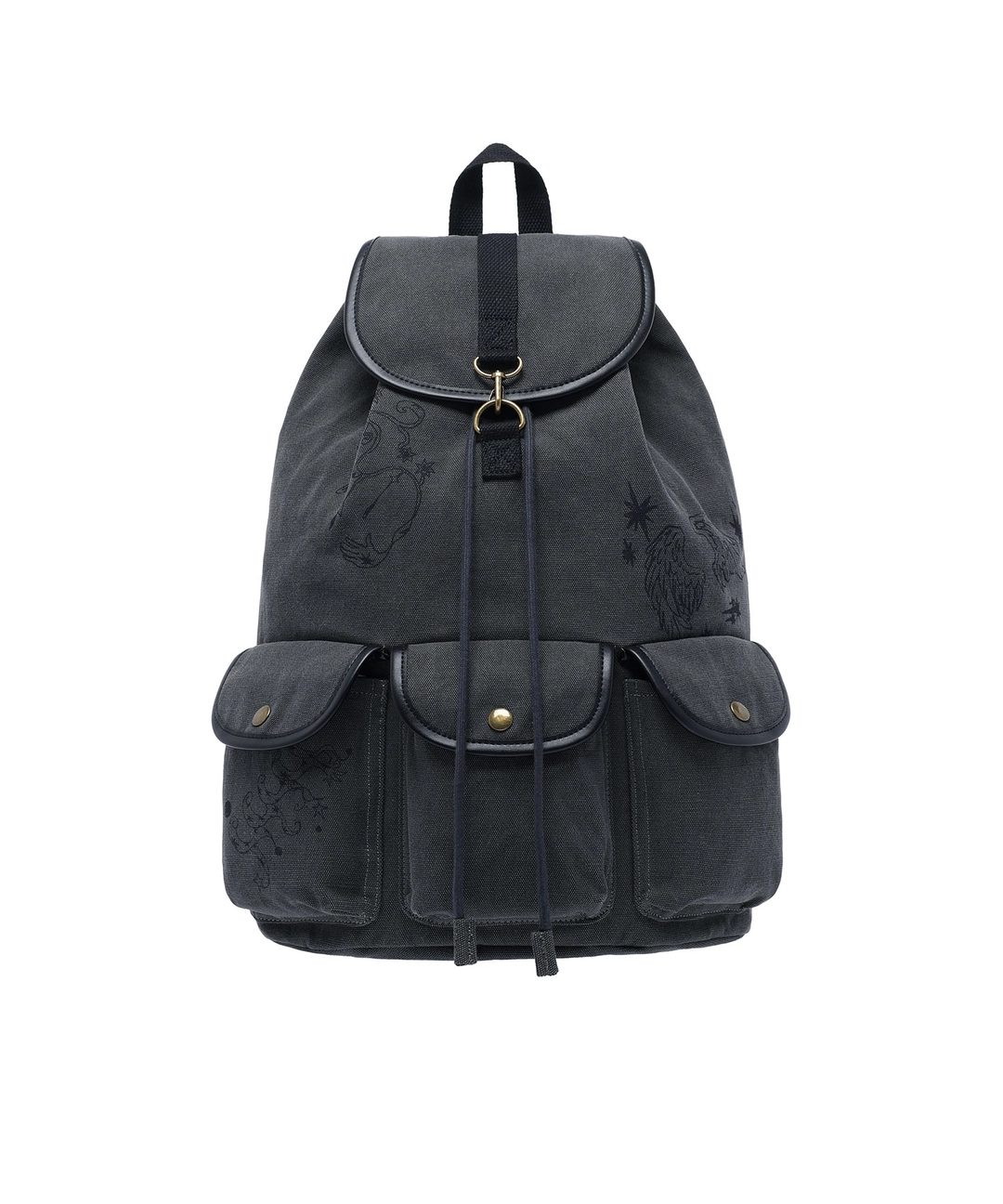 나이스고스트클럽 canvas 3pocket rucksack[charcoal] 상품 이미지 1