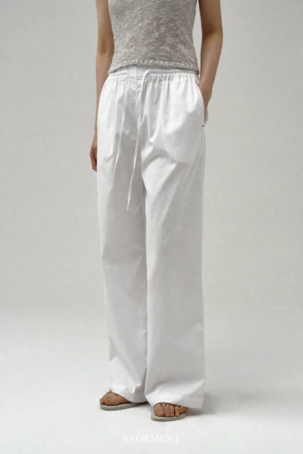 FRUNE STRIPE PANTS_IVORY
