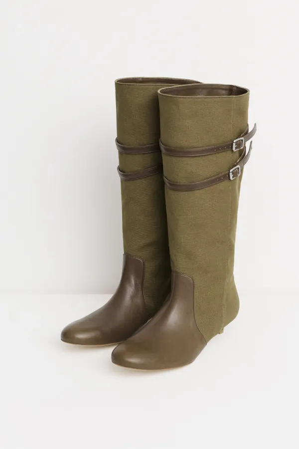 Baylen Paneled Boots brown