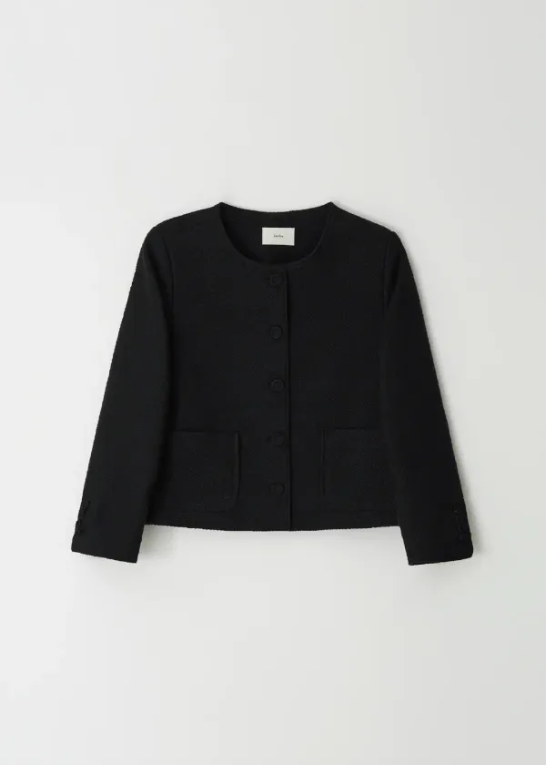 Classic Tweed Jacket(Black)