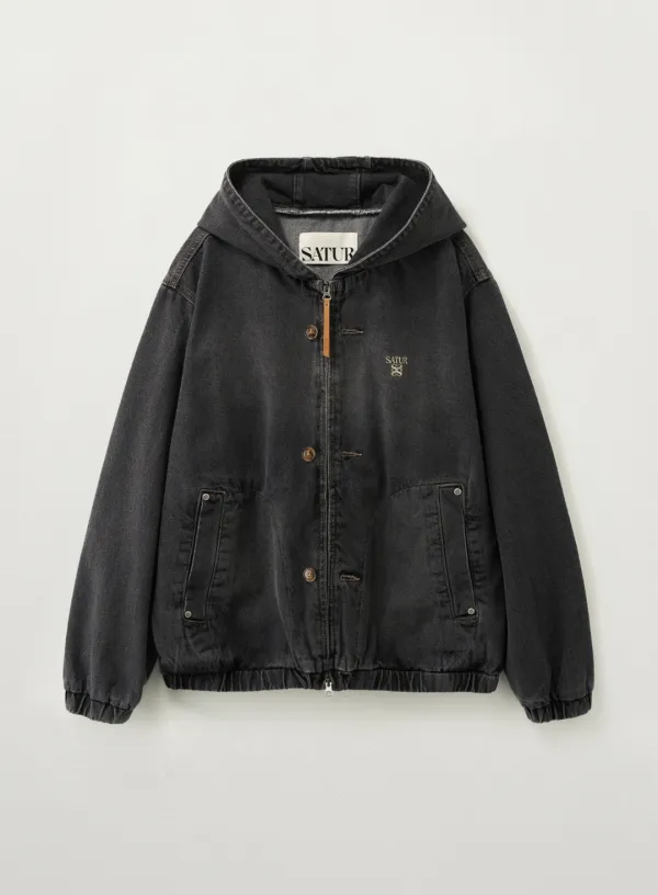 Teo Denim Blouson Jacket - Gray