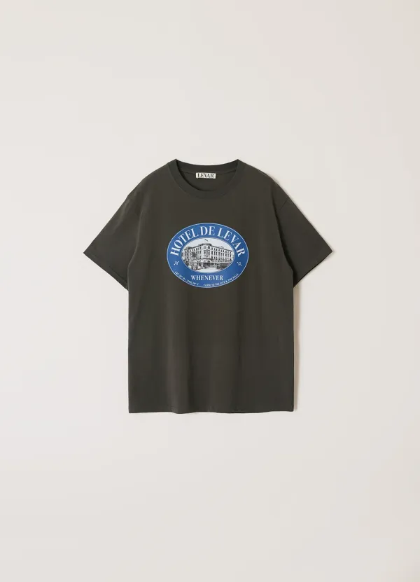Hotel De Levar T-Shirt - Charcoal