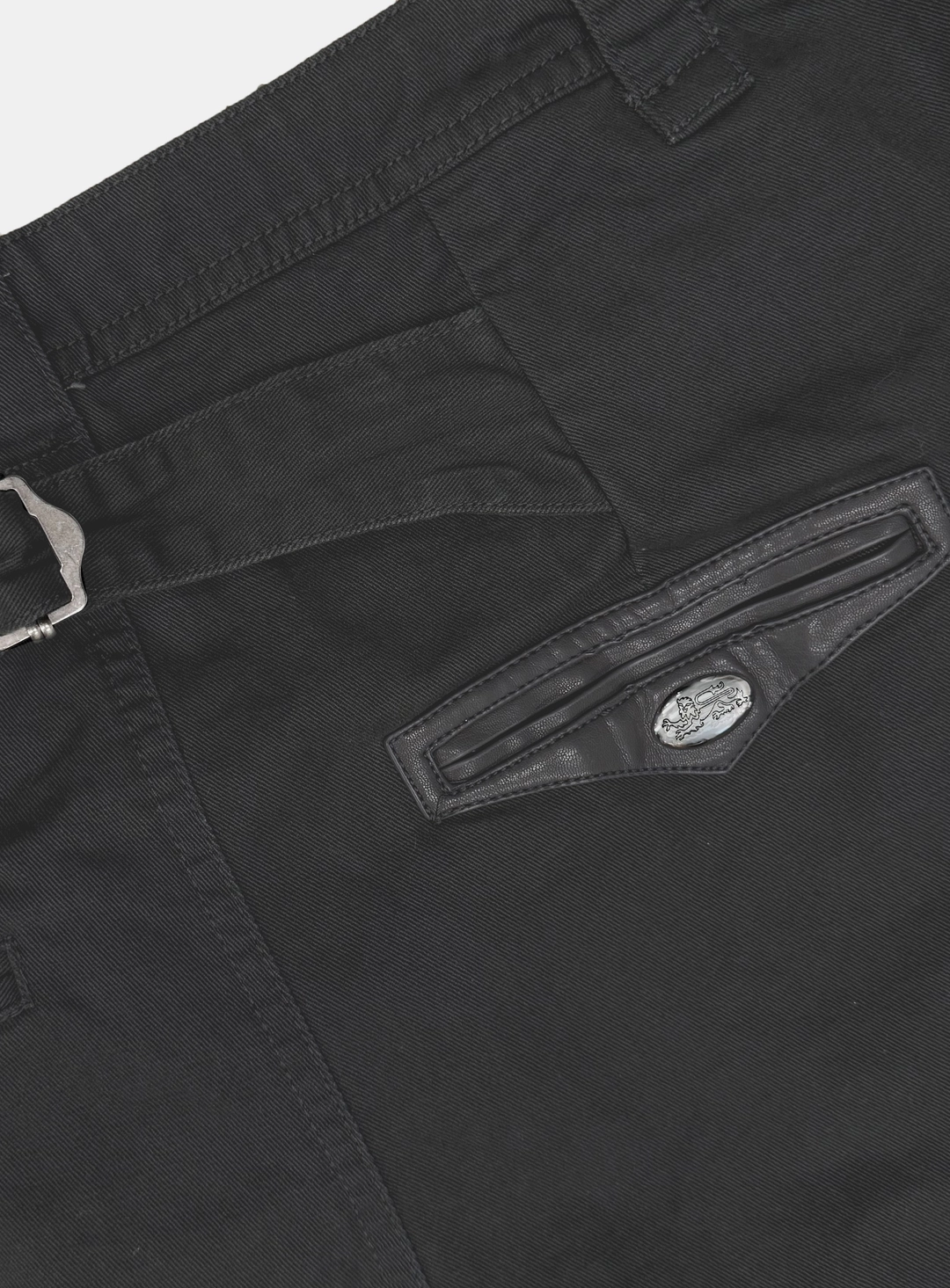 배드블러드 [w-pts26-005] Mystic Formal Curved Chino Pants - Charcoal 상품 이미지 3