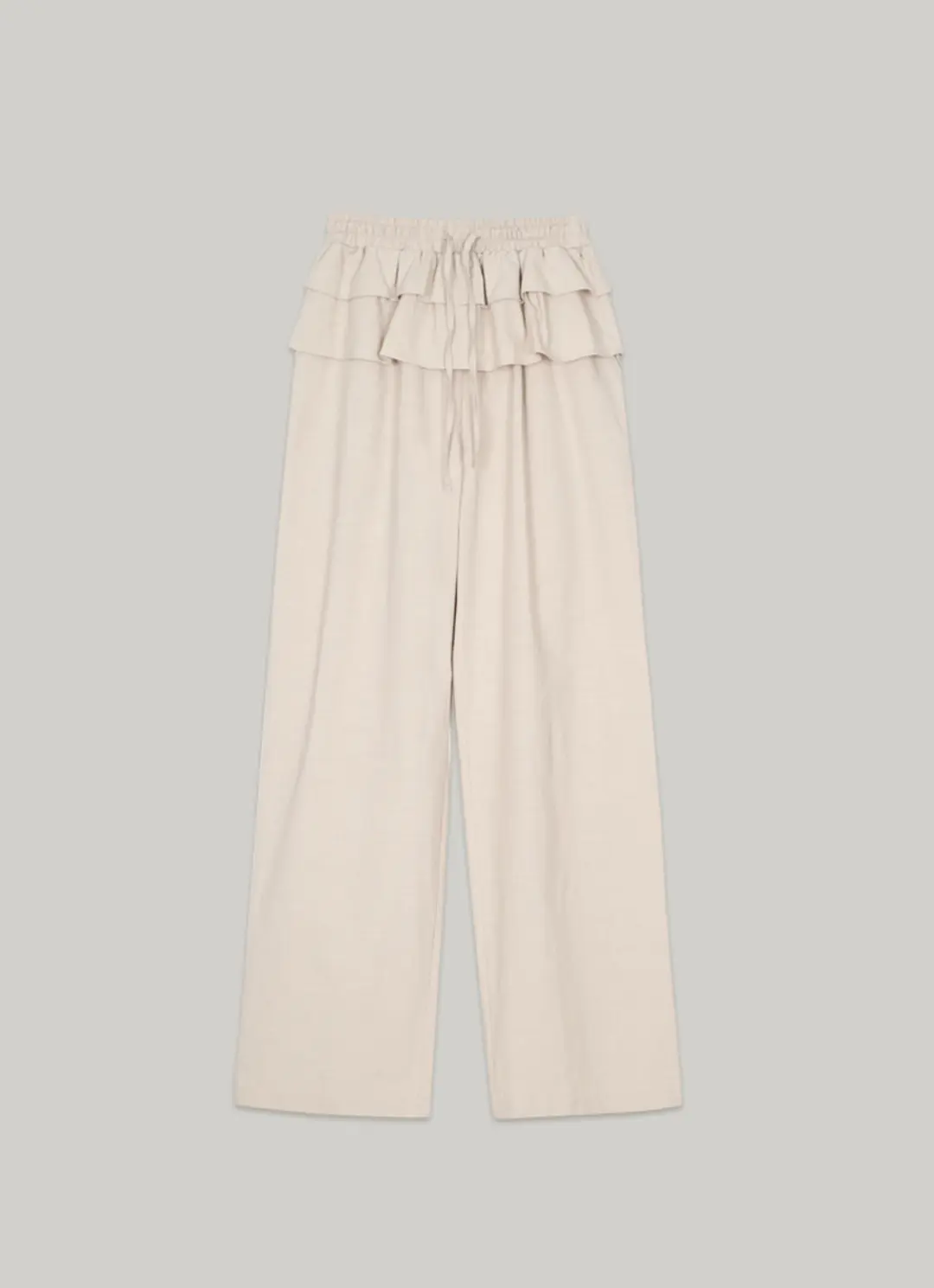 아워코모스 comos 1327 wide prill banding pants (beige) 상품 이미지 1