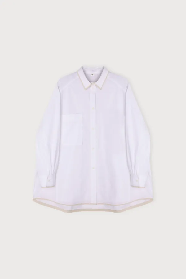 TWO-TONE OVERFIT SHIRT