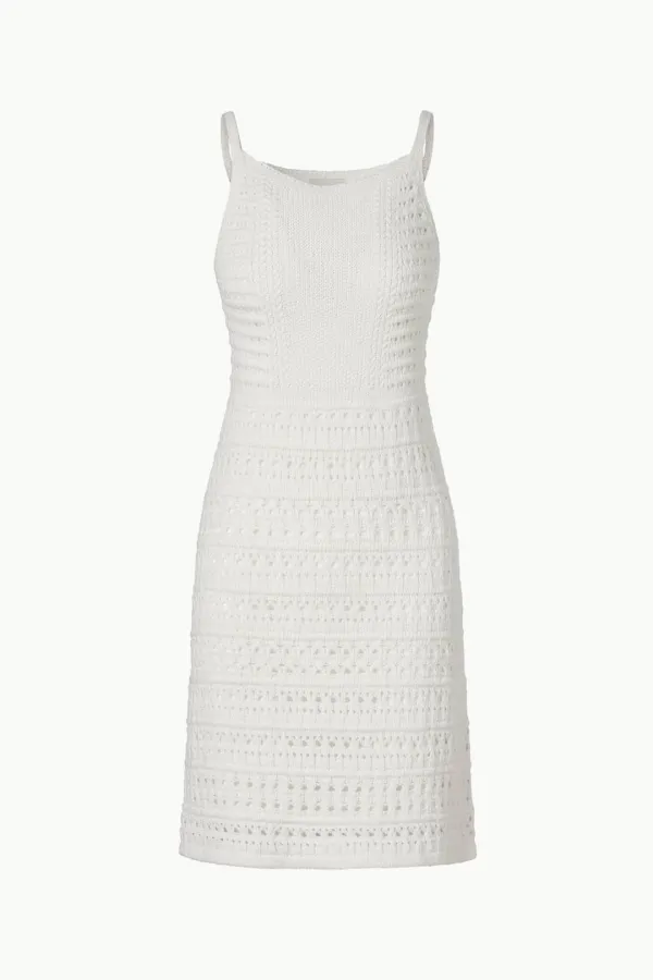 Crochet Mini Dress, White