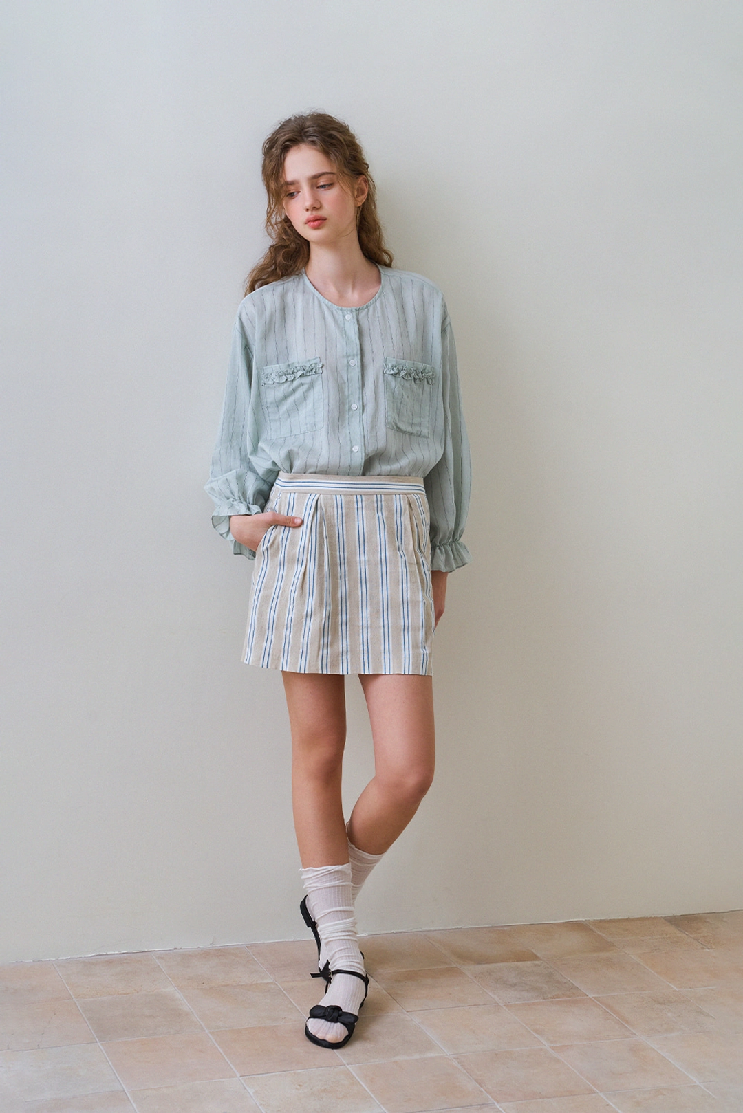 위드아웃썸머 Standard pintuck skirt 상품 이미지 2