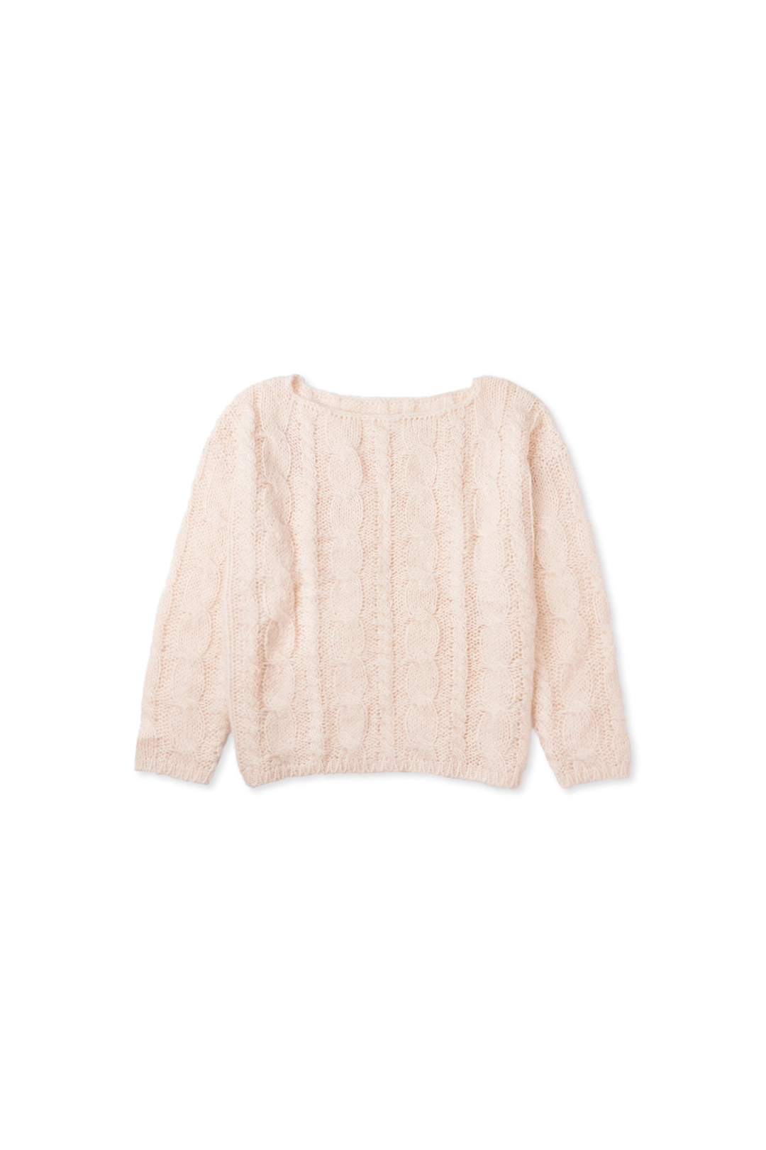 위드아웃썸머 Cinnamon cable knit_baby pink 상품 이미지 3