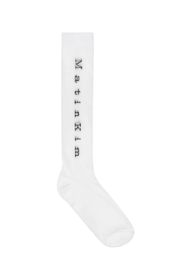 MATIN JACQUARD LIGHT SOCKS IN WHITE