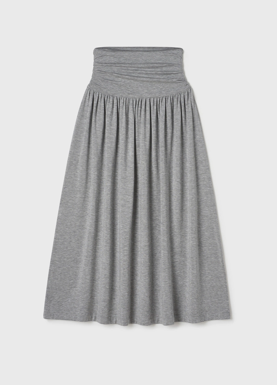 렉스핑거마르쉐 Fluid Shirring Skirt / Gray 상품 이미지 1