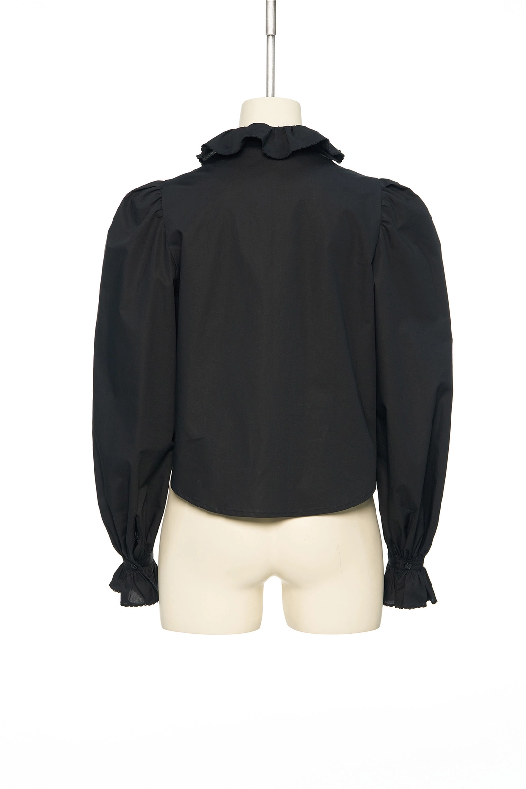 푸쉬버튼 FW25 UNDERLINE BLACK SHIRRING DETAIL BLOUSE 상품 이미지 3