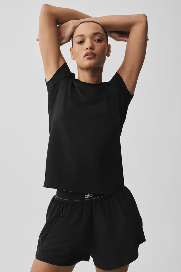 Alosoft Finesse Tee - Black