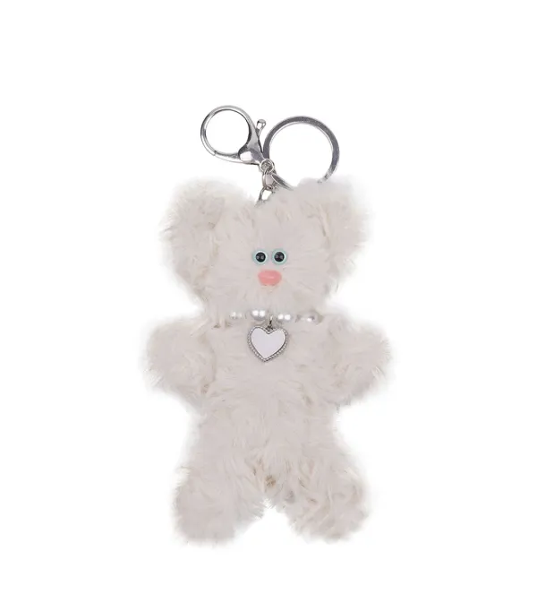 Fluffy Keychain Cream