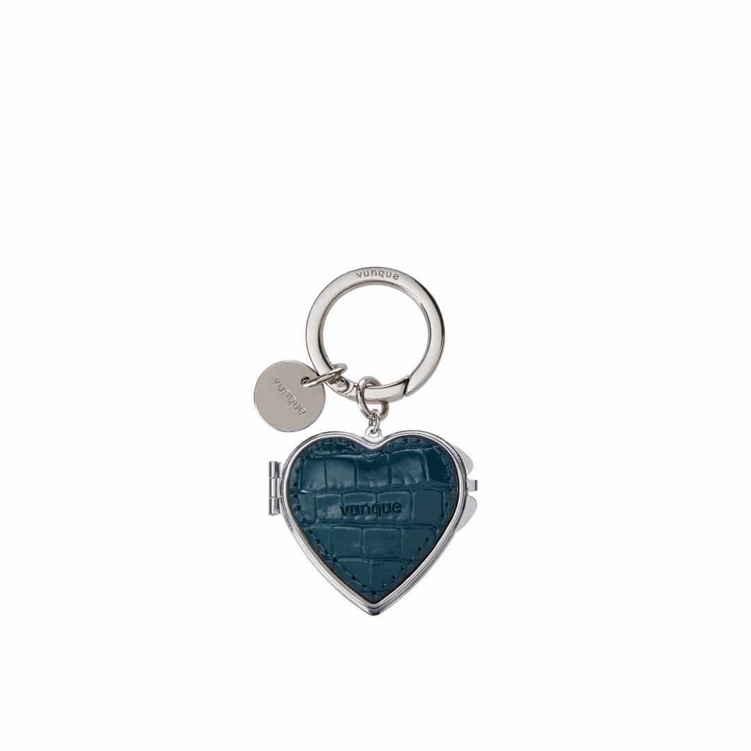분크 Heart Pocket Mirror Charm (하트 포켓 미러 참) Green 상품 이미지 1