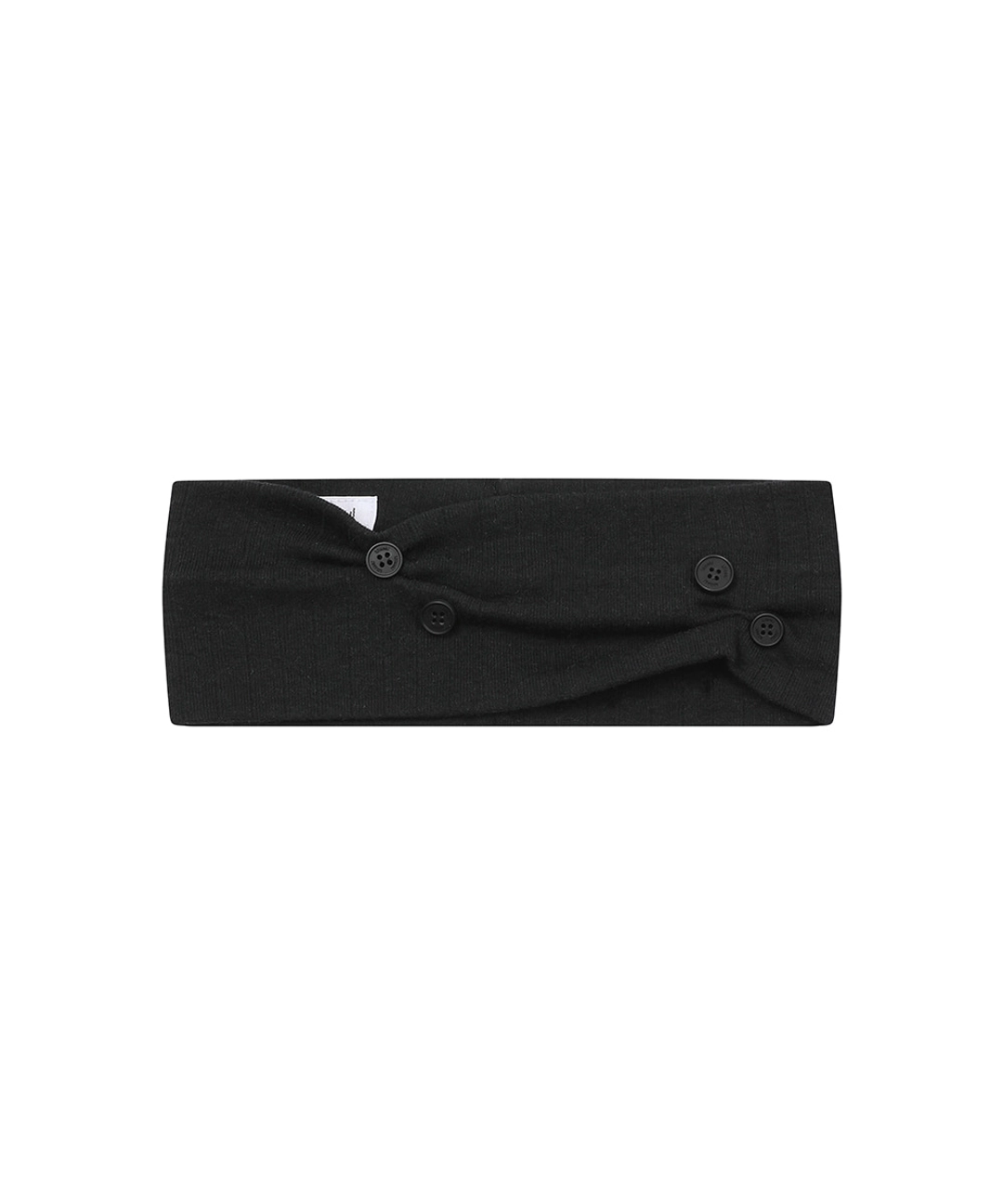 미세키서울 Button shirring hair band BLACK 상품 이미지 1