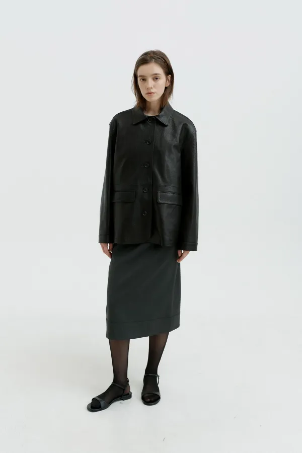 [Exclusive] Lambskin Leather Jacket