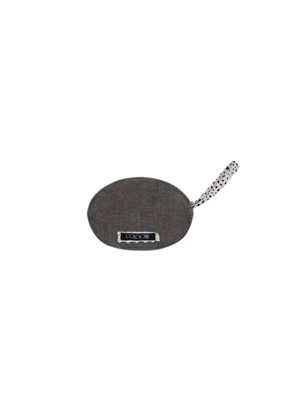 PEBBLE POUCH BROWN DOT