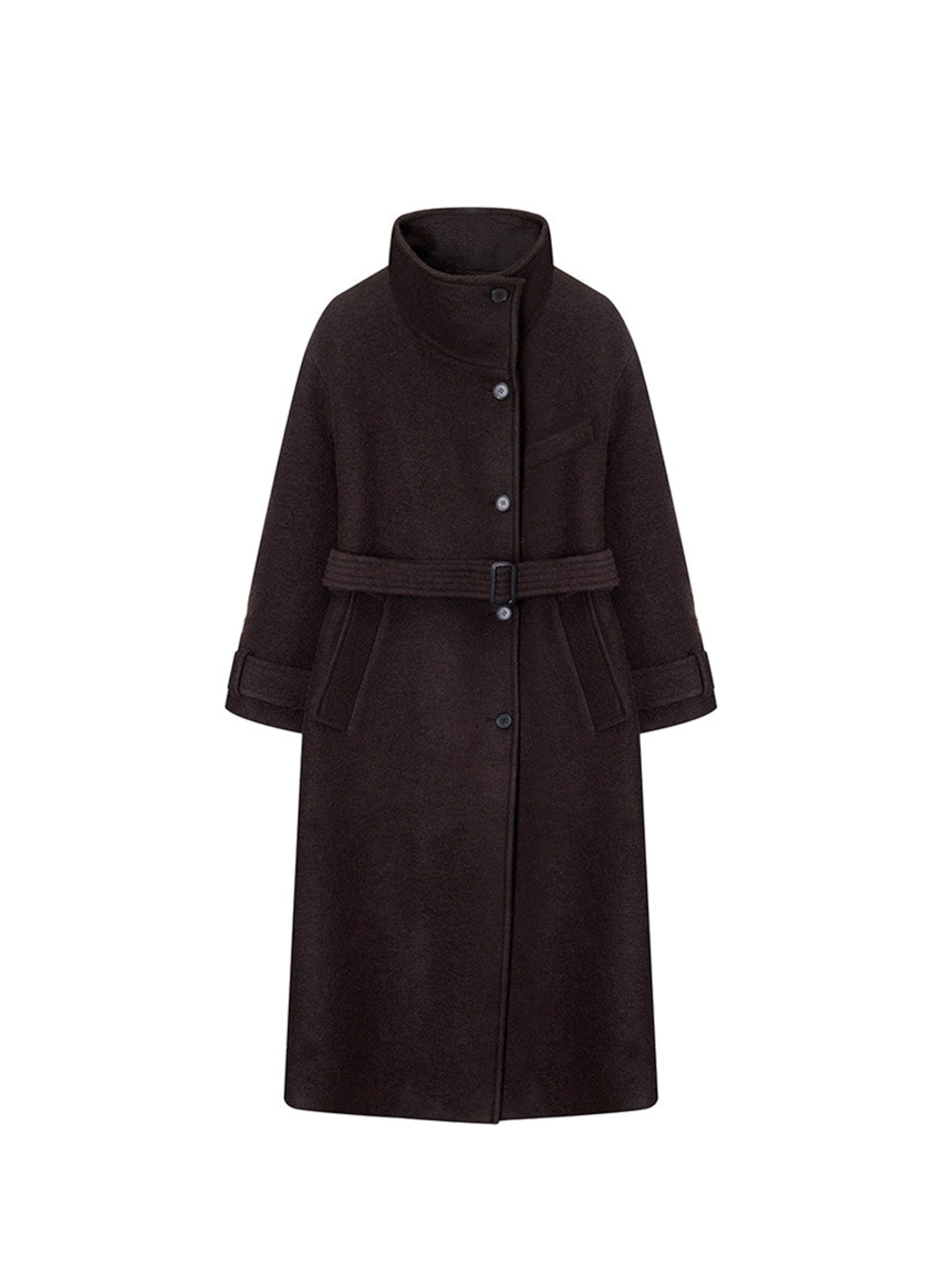 루에브르 Belted High-Neck Long Coat SW5XH914-M9 상품 이미지 3