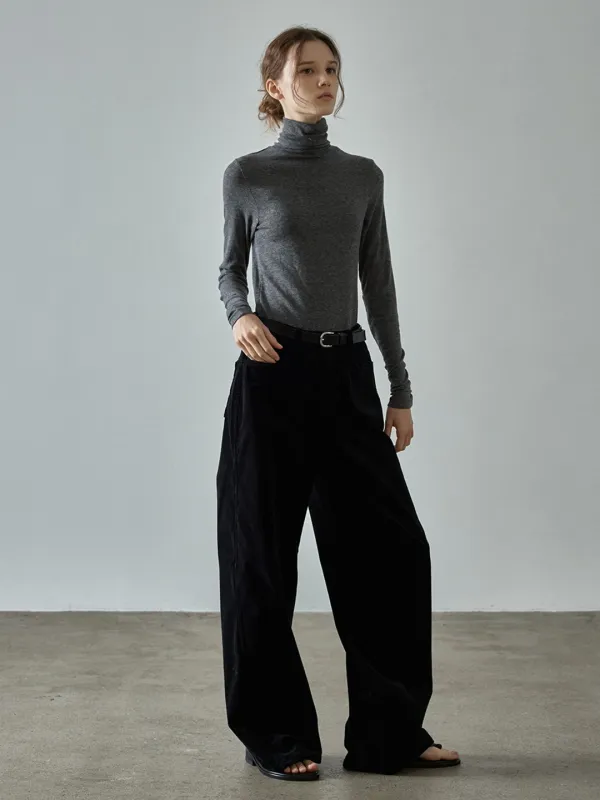클래식 코듀로이 팬츠_black