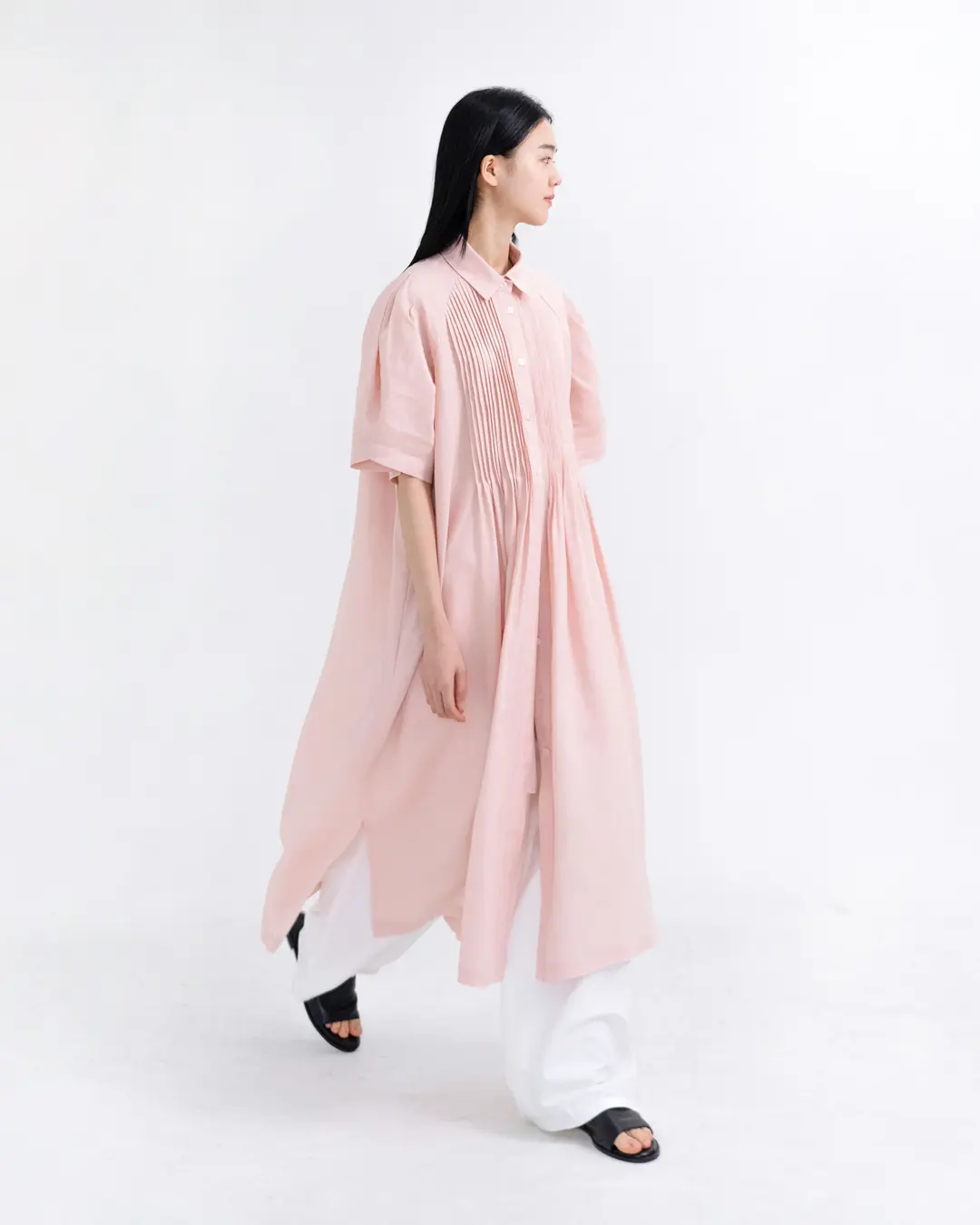 유노이아 mone pintuck dress (open, 단독 주문 시 선발송) 상품 이미지 2