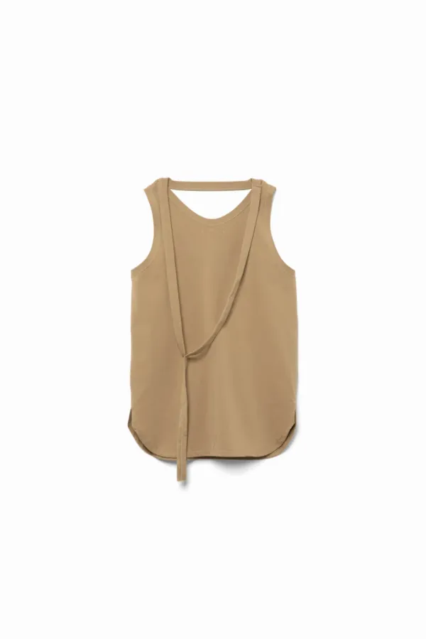 Double-neck Sleeveless Top