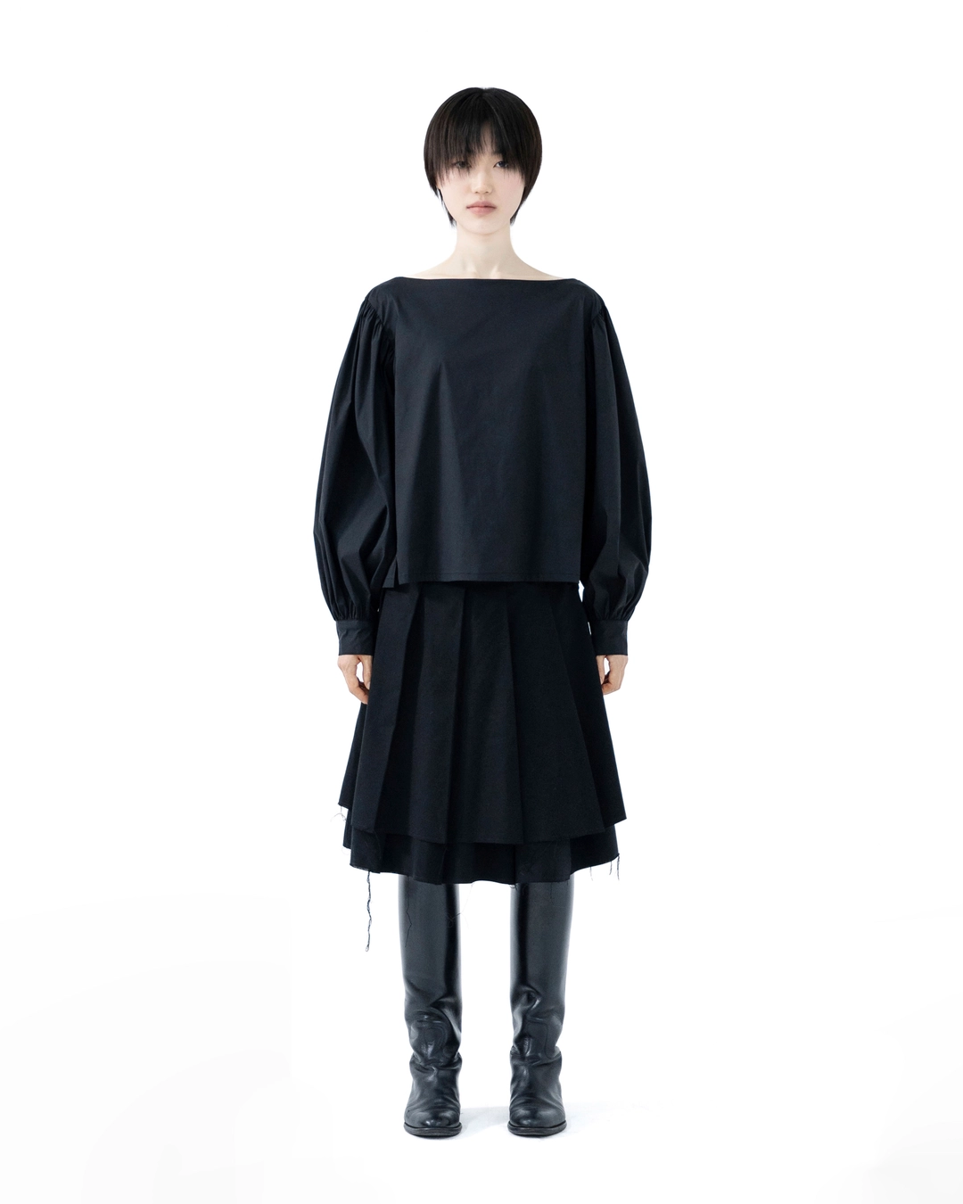 유노이아 boat neck charming blouse (open, 단독 주문 시 선발송) 상품 이미지 1