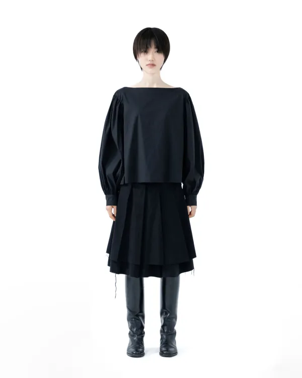 boat neck charming blouse (open, 단독 주문 시 선발송)