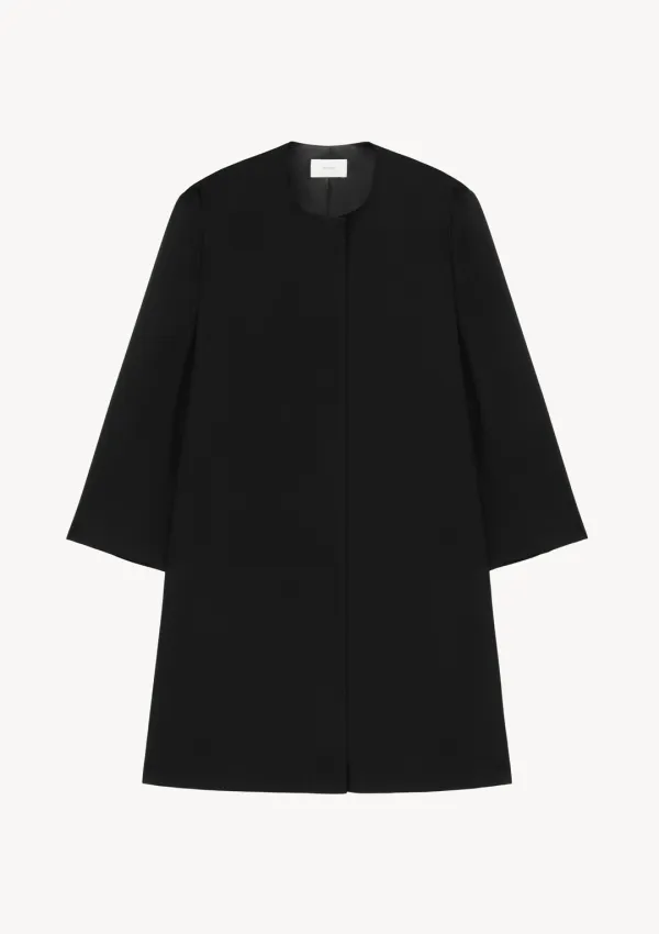 Millie Round Coat in Black
