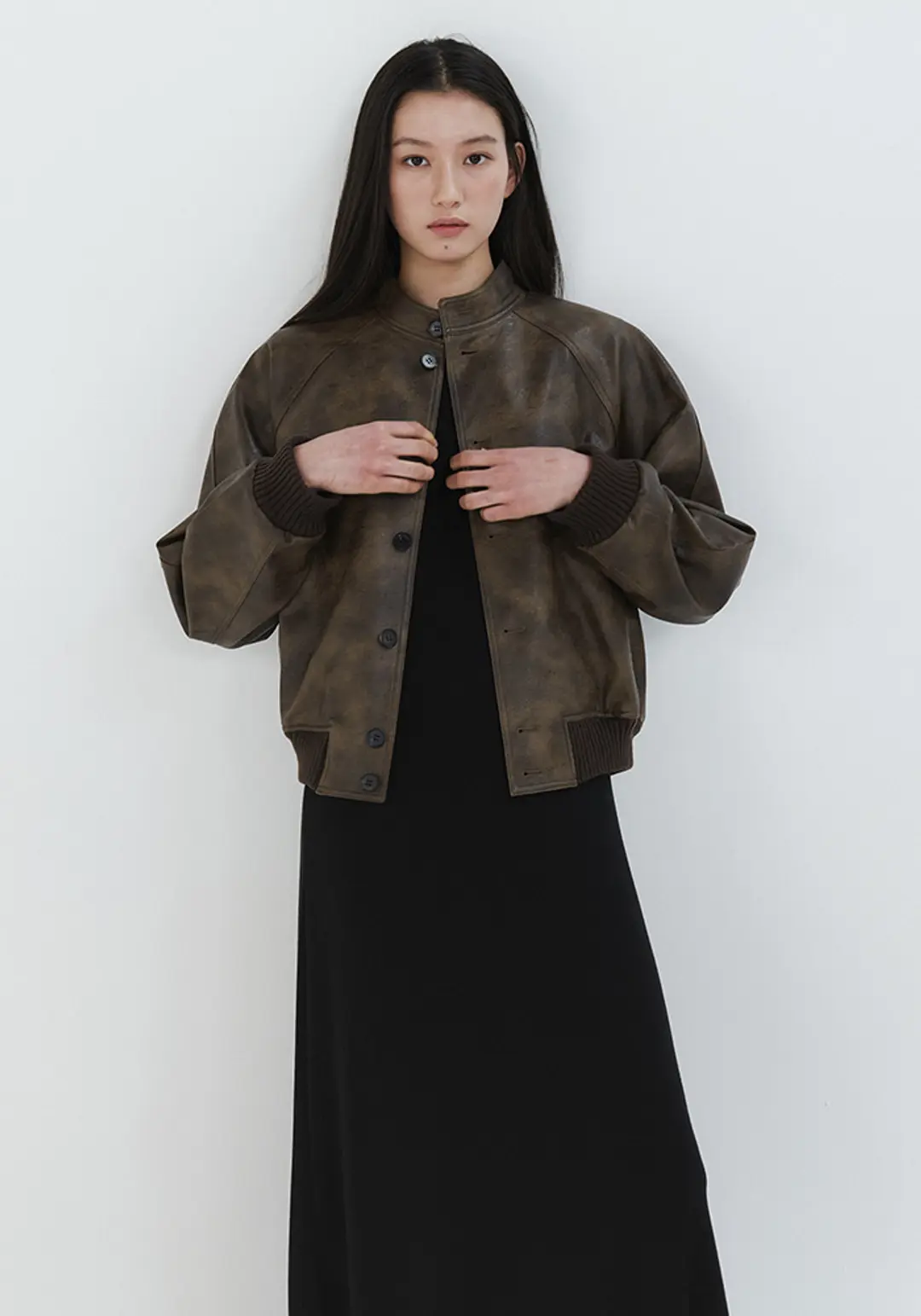 이브세이지 Vintage Leather Blouson 상품 이미지 2