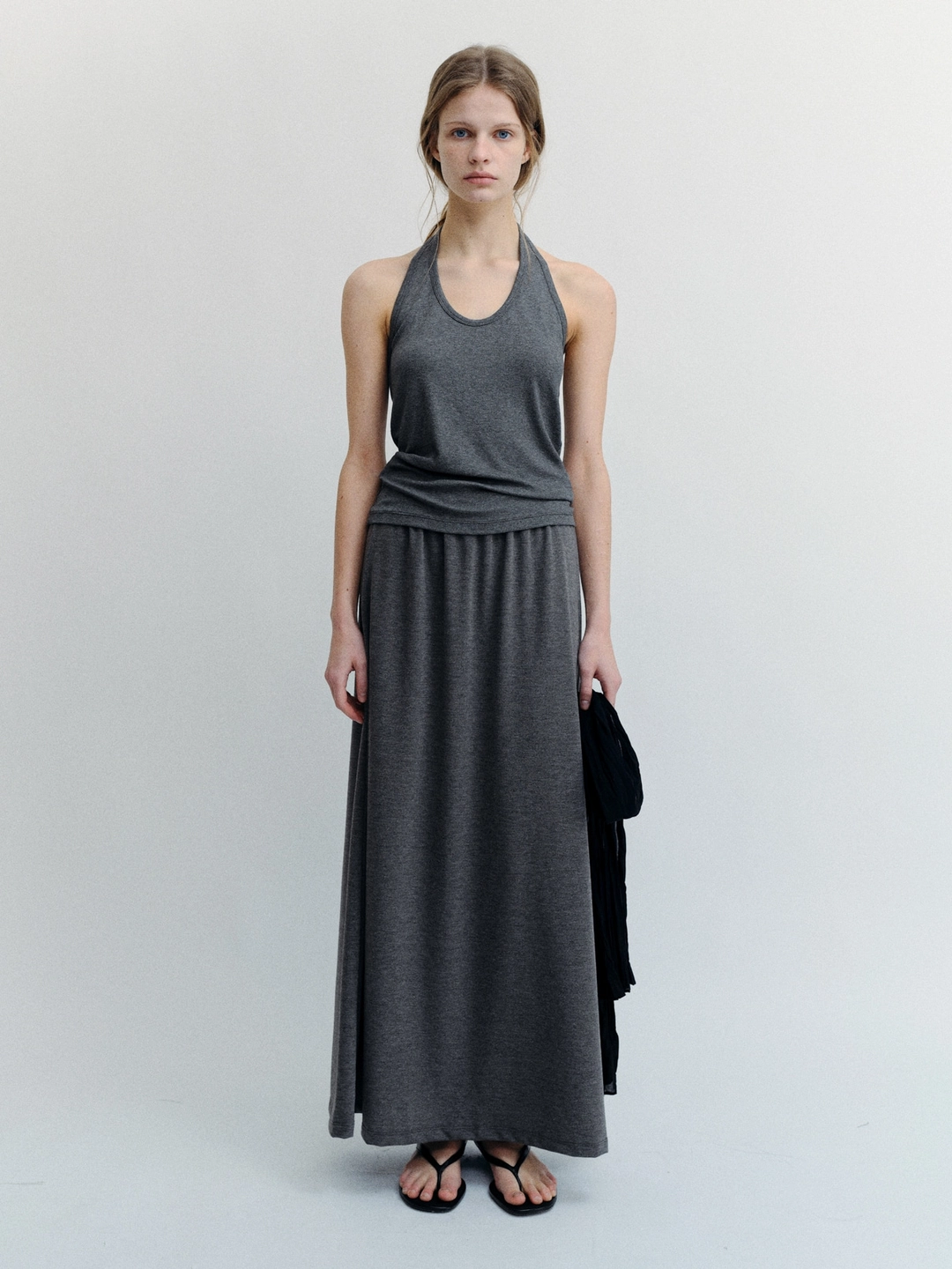 톨로 Maxi Banding Skirt(Charcoal) 상품 이미지 2