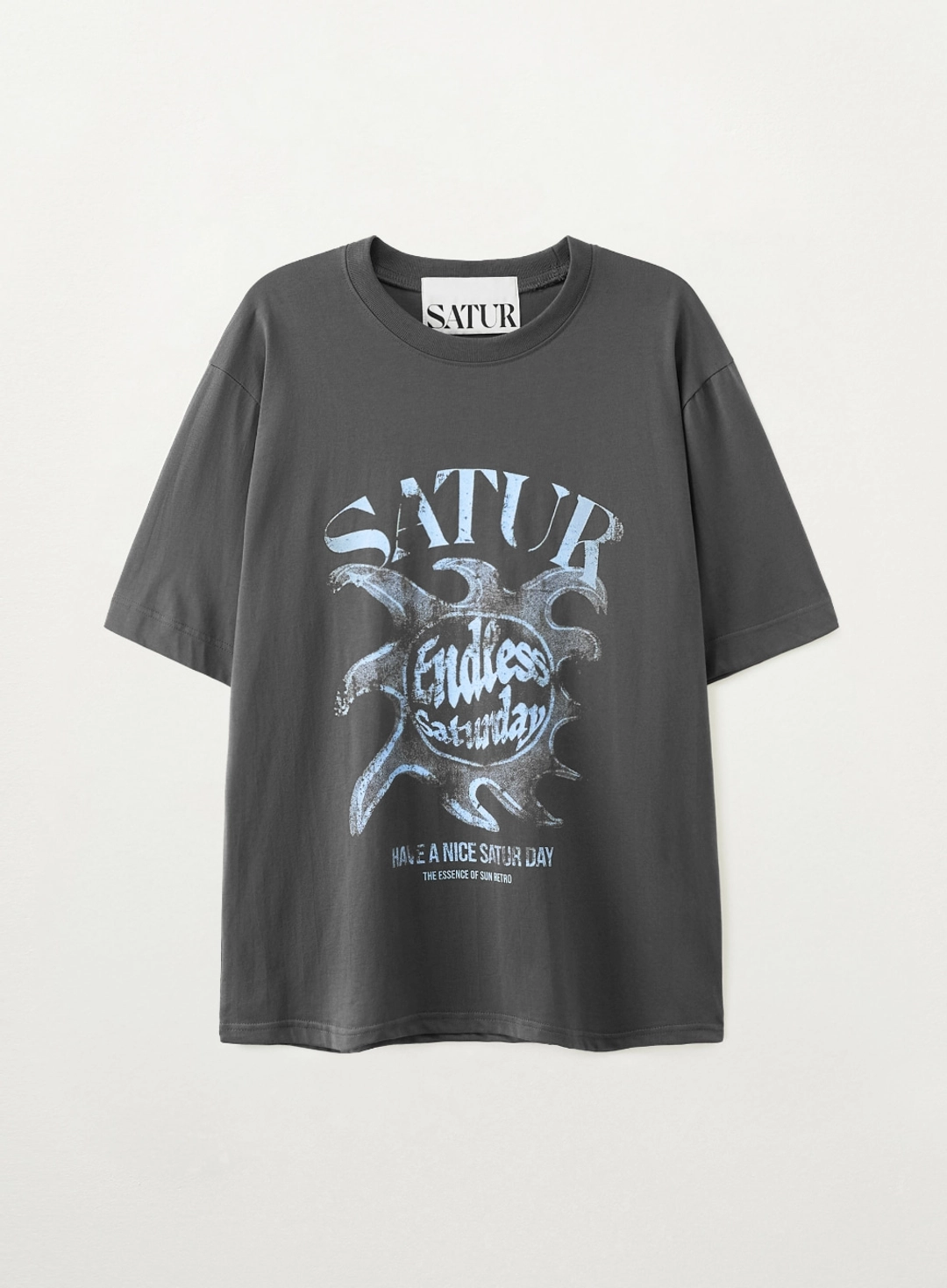세터 Sun Retro Graphic T-Shirt - Charcoal Blue 상품 이미지 1